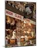 UK, Oxford, A Well-Stocked, 'High Class' Butcher Selling Christmas Turkeys in Oxford's Covered Mark-Niels Van Gijn-Mounted Photographic Print