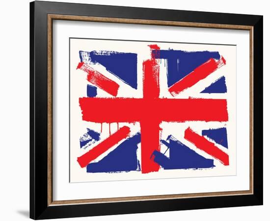 Uk Paint Flag-bioraven-Framed Art Print