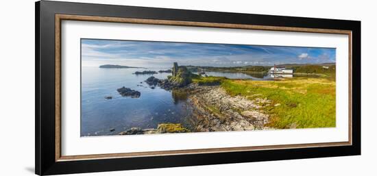 UK, Scotland, Argyll and Bute, Islay, Lagavulin Bay, Lagavulin Whisky Distillery-Alan Copson-Framed Photographic Print