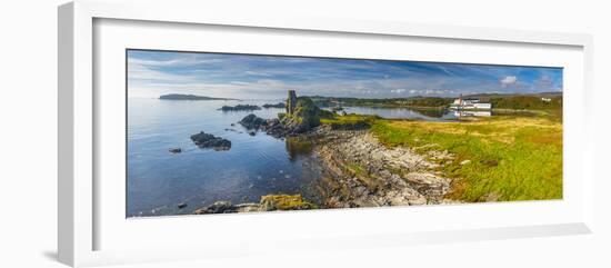 UK, Scotland, Argyll and Bute, Islay, Lagavulin Bay, Lagavulin Whisky Distillery-Alan Copson-Framed Photographic Print