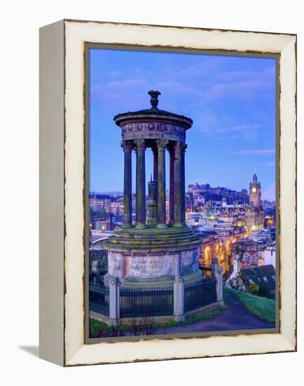 UK, Scotland, Edinburgh, Calton Hill, Stewart Monument-Alan Copson-Framed Premier Image Canvas