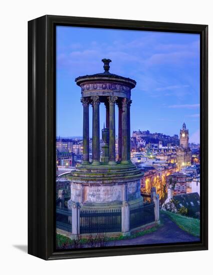 UK, Scotland, Edinburgh, Calton Hill, Stewart Monument-Alan Copson-Framed Premier Image Canvas