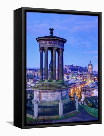 UK, Scotland, Edinburgh, Calton Hill, Stewart Monument-Alan Copson-Framed Premier Image Canvas