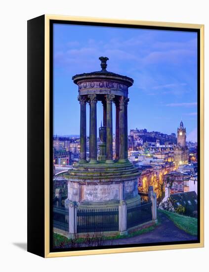 UK, Scotland, Edinburgh, Calton Hill, Stewart Monument-Alan Copson-Framed Premier Image Canvas