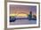 UK, Scotland, Glasgow, River Clyde, Finnieston Crane and the Clyde Arc, Nicknamed Squinty Bridge-Alan Copson-Framed Photographic Print