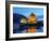 UK, Scotland, Highlands, Dornie, Twilight view of the Eilean Donan Castle.-Karol Kozlowski-Framed Photographic Print