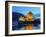 UK, Scotland, Highlands, Dornie, Twilight view of the Eilean Donan Castle.-Karol Kozlowski-Framed Photographic Print