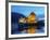 UK, Scotland, Highlands, Dornie, Twilight view of the Eilean Donan Castle.-Karol Kozlowski-Framed Photographic Print