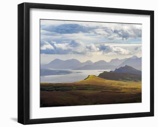 UK, Scotland, Highlands, Isle of Skye, Landscape of the island seen from The Storr.-Karol Kozlowski-Framed Photographic Print