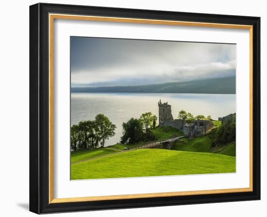 UK, Scotland, Highlands, Urquhart Castle and Loch Ness.-Karol Kozlowski-Framed Photographic Print