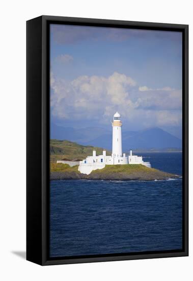 Uk, Scotland, Inner Hebrides, Isle of Mull. a Lighthouse Guards the Entrance to the Island.-Ken Scicluna-Framed Premier Image Canvas