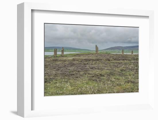 UK, Scotland, Orkney Island, Ring of Brodgar, a ceremonial site dating back to the Neolithic ages e-Rob Tilley-Framed Photographic Print