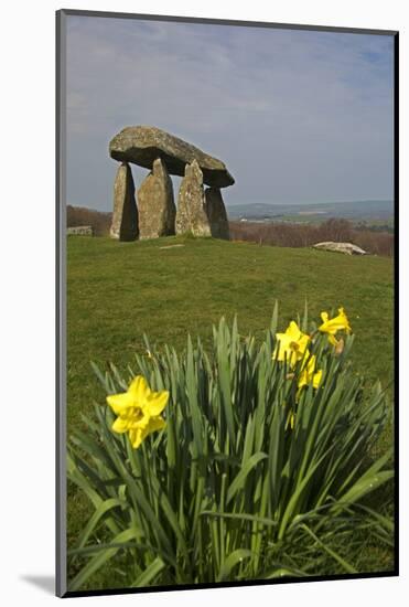 UK, Wales, Newport. Pentre Ifan Cromlech, a well, preserved ancient burial chamber (dolman).-Kymri Wilt-Mounted Photographic Print