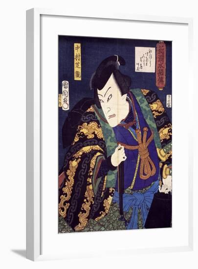 Ukiyo-E with Portrait of Actor-null-Framed Giclee Print