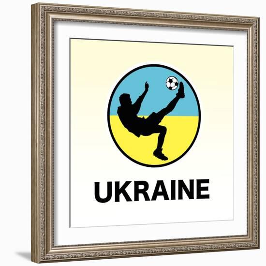 Ukraine Soccer-null-Framed Giclee Print