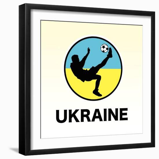Ukraine Soccer-null-Framed Giclee Print