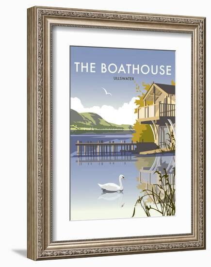 Ullswater Boathouse - Dave Thompson Contemporary Travel Print-Dave Thompson-Framed Art Print