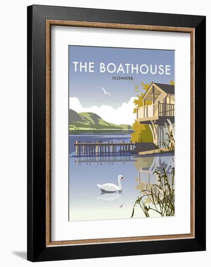 Ullswater Boathouse - Dave Thompson Contemporary Travel Print-Dave Thompson-Framed Art Print