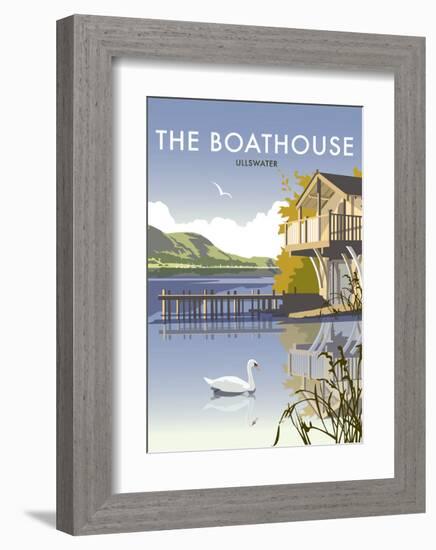 Ullswater Boathouse - Dave Thompson Contemporary Travel Print-Dave Thompson-Framed Art Print