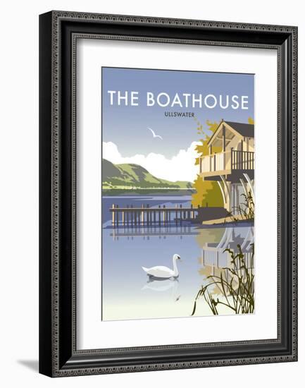 Ullswater Boathouse - Dave Thompson Contemporary Travel Print-Dave Thompson-Framed Art Print