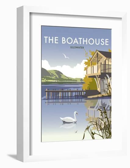 Ullswater Boathouse - Dave Thompson Contemporary Travel Print-Dave Thompson-Framed Art Print