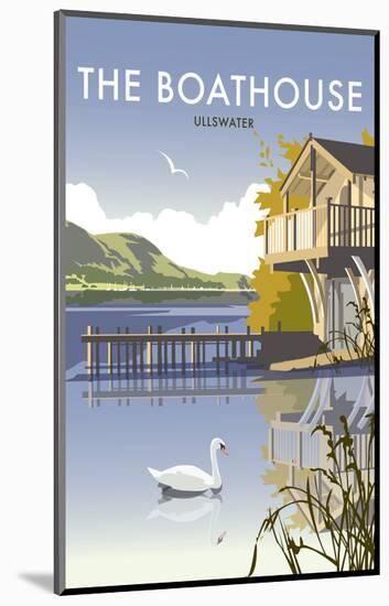 Ullswater Boathouse - Dave Thompson Contemporary Travel Print-Dave Thompson-Mounted Giclee Print