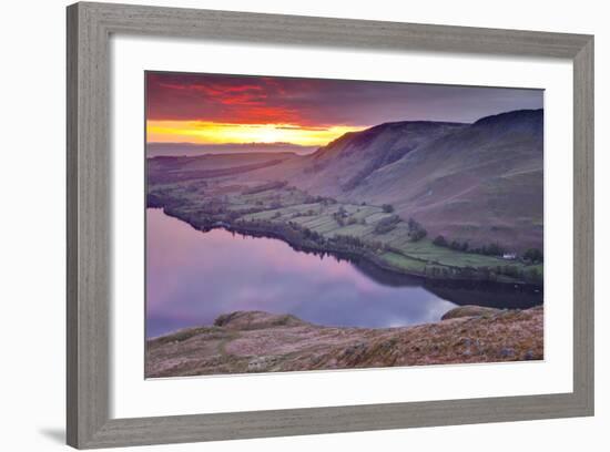 Ullswater in the Lake District National Park, Cumbria, England, United Kingdom, Europe-Julian Elliott-Framed Photographic Print