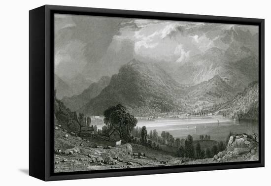 Ullswater, Lake District-Thomas Allom-Framed Stretched Canvas