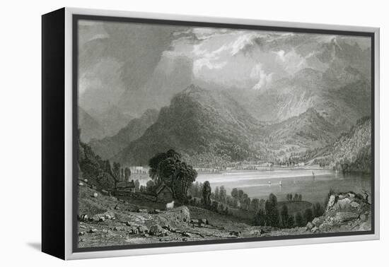 Ullswater, Lake District-Thomas Allom-Framed Stretched Canvas