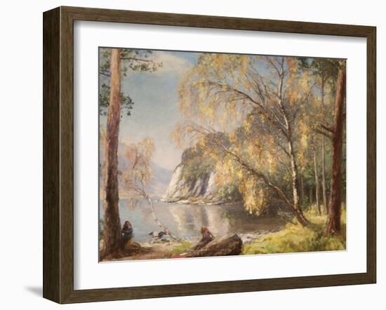 Ullswater, Silver and Gold, 1917-Sir David Murray-Framed Giclee Print