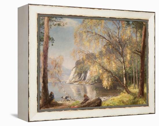 Ullswater, Silver and Gold, 1917-Sir David Murray-Framed Premier Image Canvas