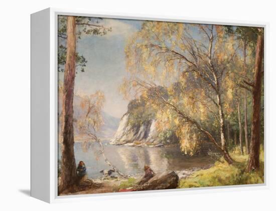 Ullswater, Silver and Gold, 1917-Sir David Murray-Framed Premier Image Canvas