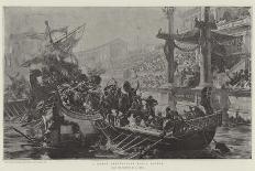 A Roman Spectacular Naval Battle-Ulpiano Checa Y Sanz-Framed Giclee Print