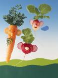 Amusing Carrot and Radish Figures-Ulrich Kerth-Premier Image Canvas