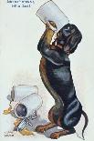 A Dachshund Drinking Beer, c.1900-Ulrich Weber-Premium Giclee Print