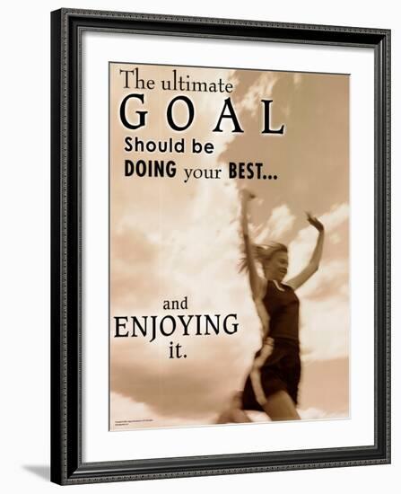 Ultimate Goal-null-Framed Art Print