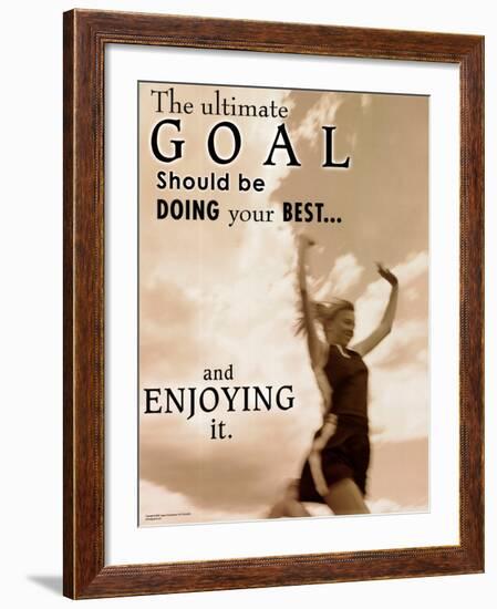 Ultimate Goal-null-Framed Art Print