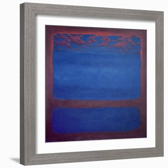 Ultramarine, 2001 Abstract Blue-Lee Campbell-Framed Giclee Print