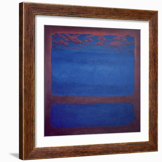 Ultramarine, 2001 Abstract Blue-Lee Campbell-Framed Giclee Print