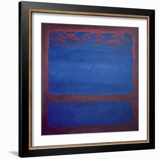 Ultramarine, 2001 Abstract Blue-Lee Campbell-Framed Giclee Print