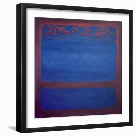 Ultramarine, 2001 Abstract Blue-Lee Campbell-Framed Giclee Print