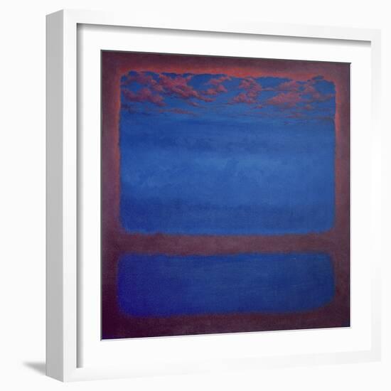 Ultramarine, 2001 Abstract Blue-Lee Campbell-Framed Giclee Print