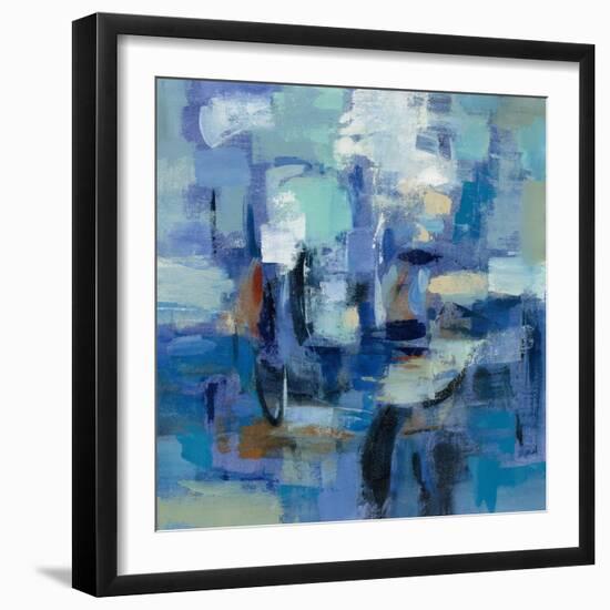 Ultramarine Waves II-Silvia Vassileva-Framed Art Print