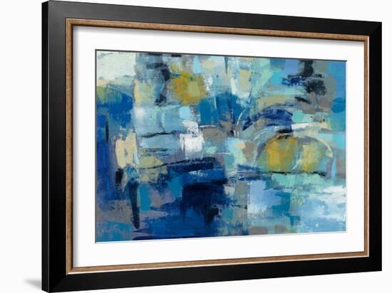 Ultramarine Waves III-Silvia Vassileva-Framed Art Print