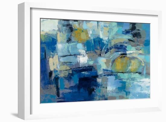 Ultramarine Waves III-Silvia Vassileva-Framed Art Print