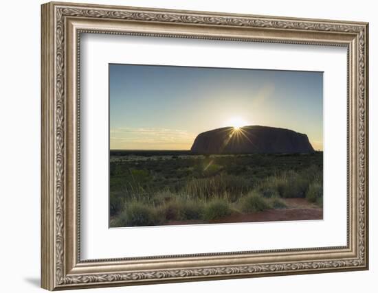 Uluru, Uluru-Kata Tjuta National Park, Northern Territory, Australia, Pacific-Ian Trower-Framed Photographic Print