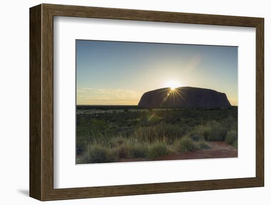 Uluru, Uluru-Kata Tjuta National Park, Northern Territory, Australia, Pacific-Ian Trower-Framed Photographic Print