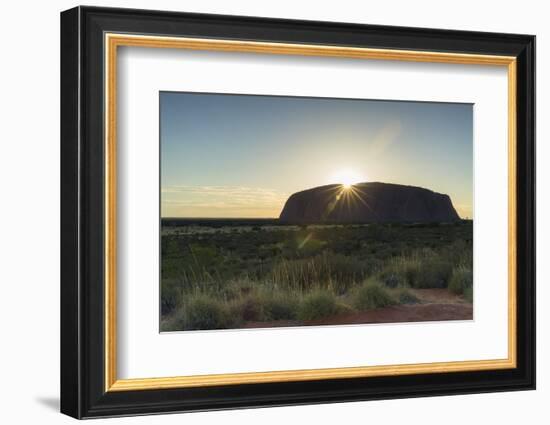 Uluru, Uluru-Kata Tjuta National Park, Northern Territory, Australia, Pacific-Ian Trower-Framed Photographic Print