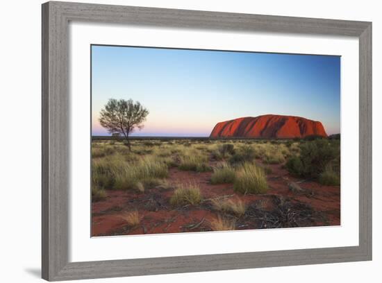 Uluru, Uluru-Kata Tjuta National Park, Northern Territory, Australia, Pacific-Ian Trower-Framed Photographic Print