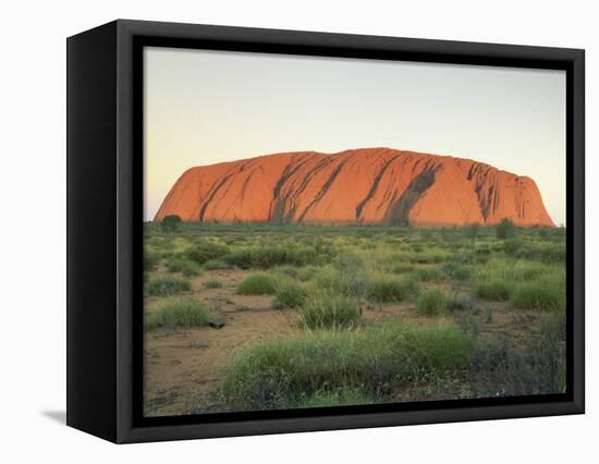 Uluru, Uluru-Kata Tjuta National Park, Unesco World Heritage Site, Northern Territory, Australia-Julia Bayne-Framed Premier Image Canvas